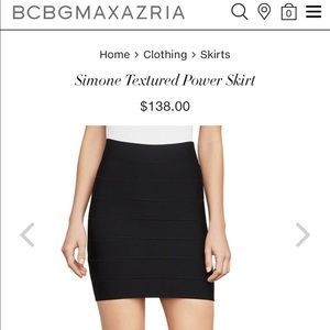 BCBG bandage skirt